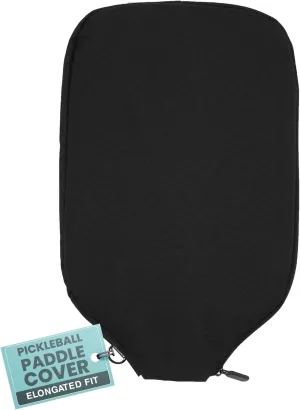 | Pickleball Paddle Sleeve | Canvas Cover with Padding and Zipper | Protective Paddle Case for Rackets | Lightweight Pickleball Holder for Storage | Cover Only | Elongated & Standard Size