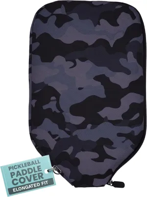 | Pickleball Paddle Sleeve | Canvas Cover with Padding and Zipper | Protective Paddle Case for Rackets | Lightweight Pickleball Holder for Storage | Cover Only | Elongated & Standard Size