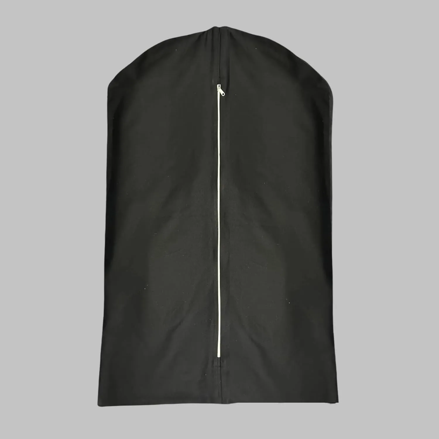 100% Cotton Canvas Garment Cover for Suits, Coats, Dresses; Travel Bag (Large (24"x48"), Black)