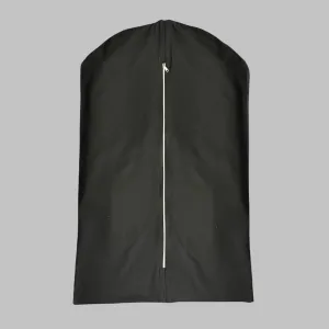 100% Cotton Canvas Garment Cover for Suits, Coats, Dresses; Travel Bag (Large (24"x48"), Black)