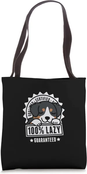 100 Percentage Lazy Bernese Mountain Dog Tote Bag