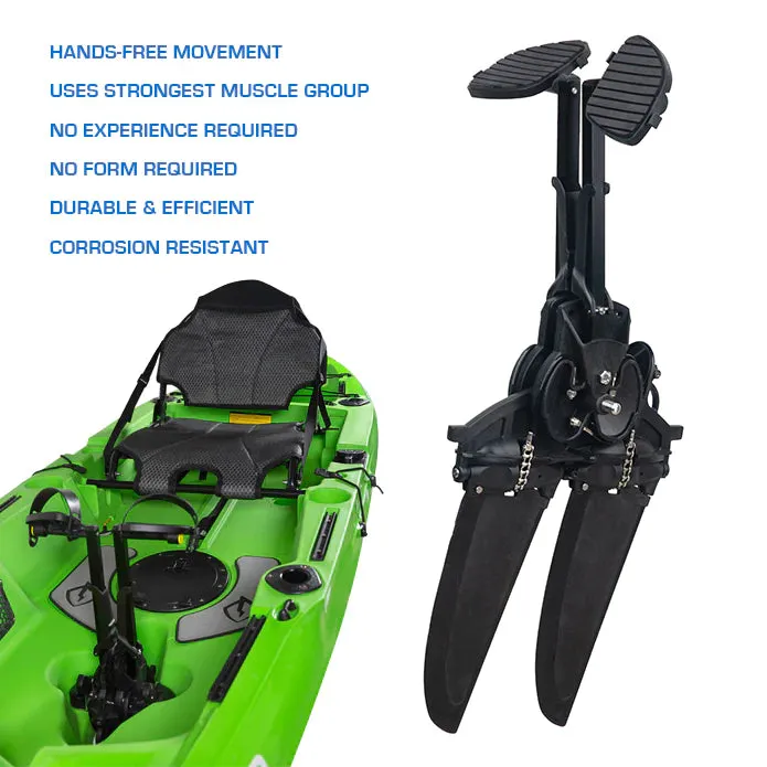 12' 3" Lightning Nomad Pedal Drive Fishing Kayak