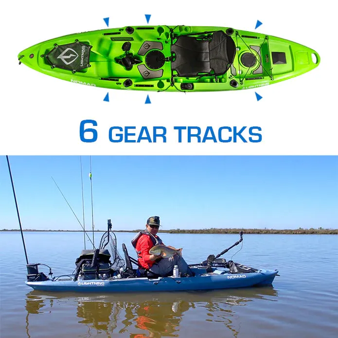 12' 3" Lightning Nomad Pedal Drive Fishing Kayak