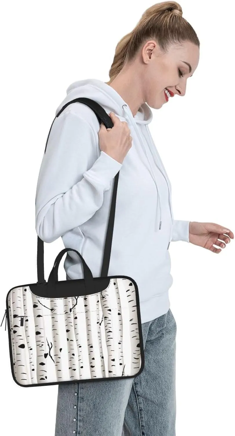 13-15.6 inch laptop bag with birch print for 13-15.6 inch laptop