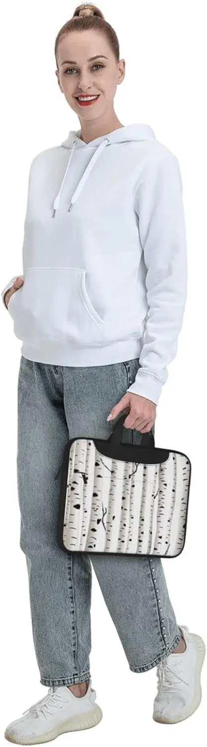 13-15.6 inch laptop bag with birch print for 13-15.6 inch laptop