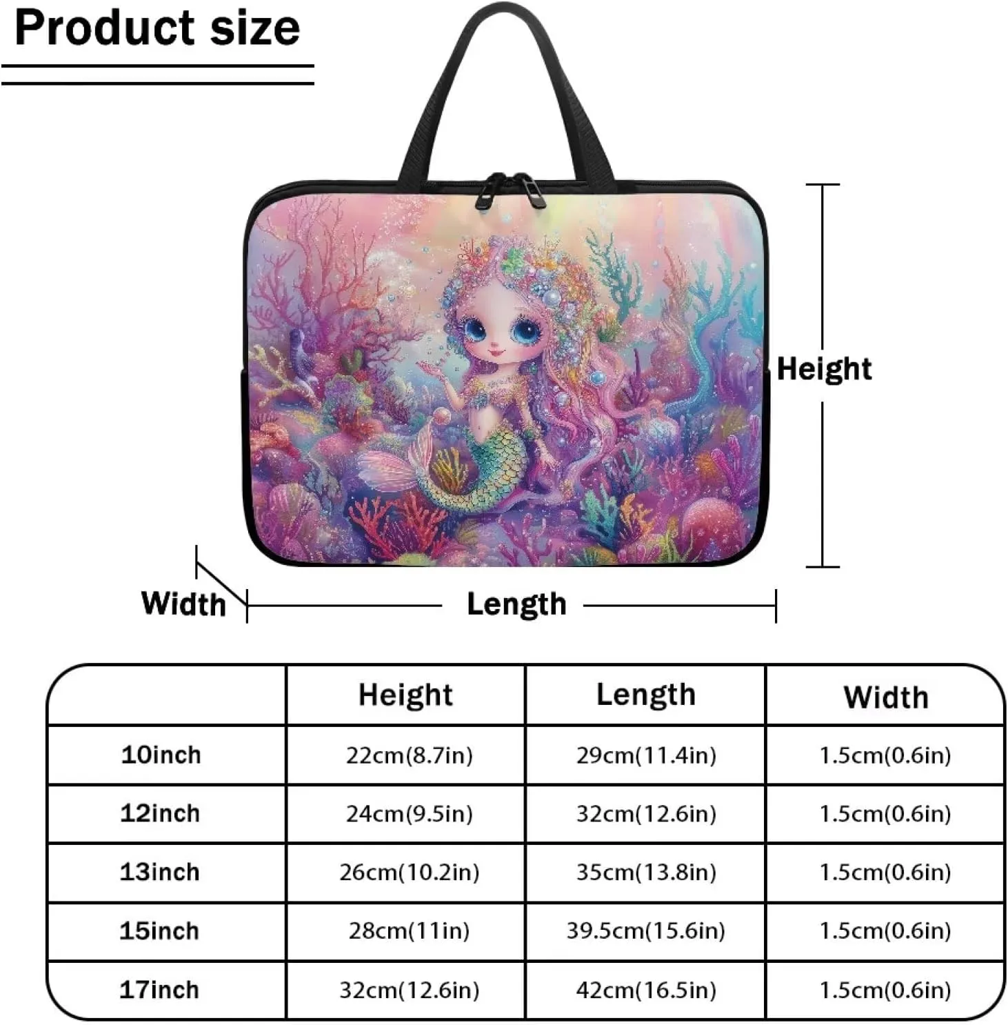 15.6 17.3  Inch Laptop Carrying Case for Women Men Laptop Slevee Computer Bag Laptop Covers