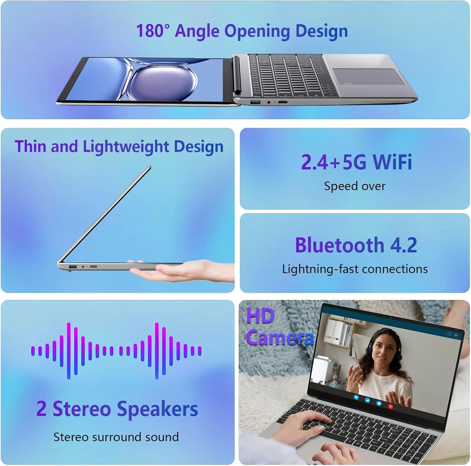 15.6" FHD Laptop Computer with Backlit Keyboard,32GB RAM 512GB SSD,Quad Core N95 Processor(Up to 3.4GHz),180 ° Angle Opening,Fingerprint Reader,8000mAh Battery,Webcam,WiFi 5,BT 4.2,Mini HDMI,USB 3.0