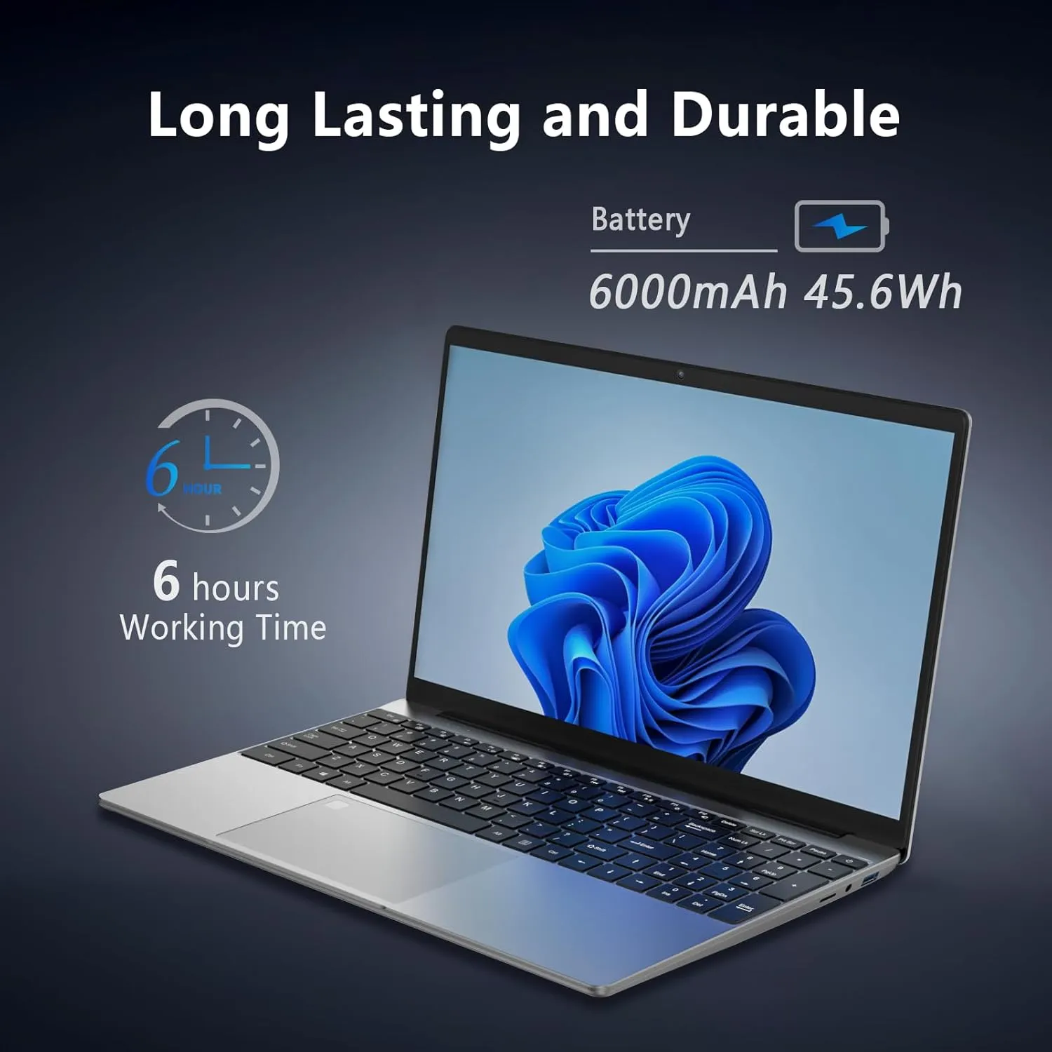 15.6" FHD Laptop Computer with Backlit Keyboard,32GB RAM 512GB SSD,Quad Core N95 Processor(Up to 3.4GHz),180 ° Angle Opening,Fingerprint Reader,8000mAh Battery,Webcam,WiFi 5,BT 4.2,Mini HDMI,USB 3.0