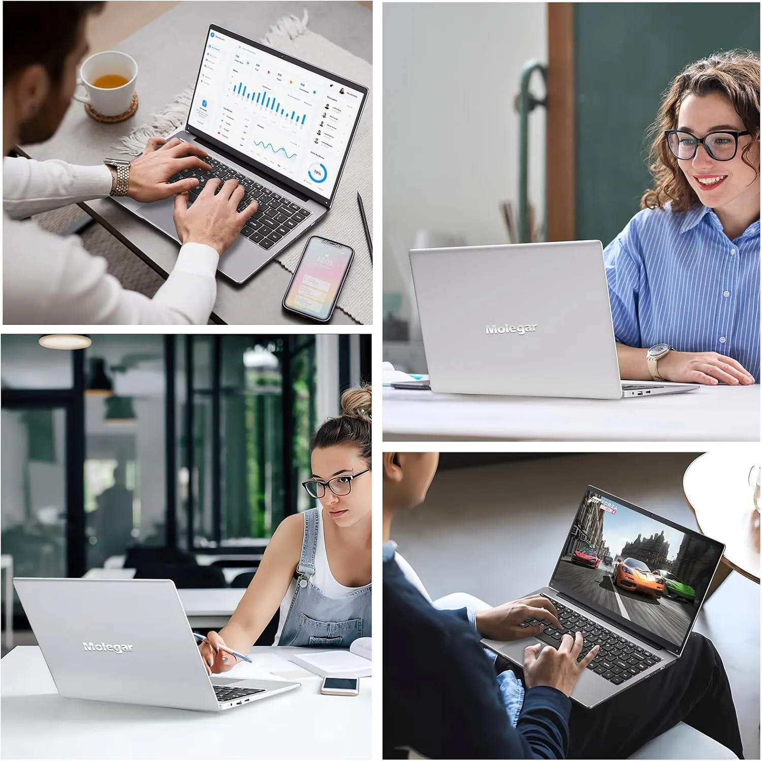 15.6" FHD Laptop Computer with Backlit Keyboard,32GB RAM 512GB SSD,Quad Core N95 Processor(Up to 3.4GHz),180 ° Angle Opening,Fingerprint Reader,8000mAh Battery,Webcam,WiFi 5,BT 4.2,Mini HDMI,USB 3.0