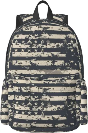 17 Inch Backpack American Retro Army Camo Pattern Cute Red Panda Laptop Backpack Shoulder Bag School Bookbag Casual Daypack