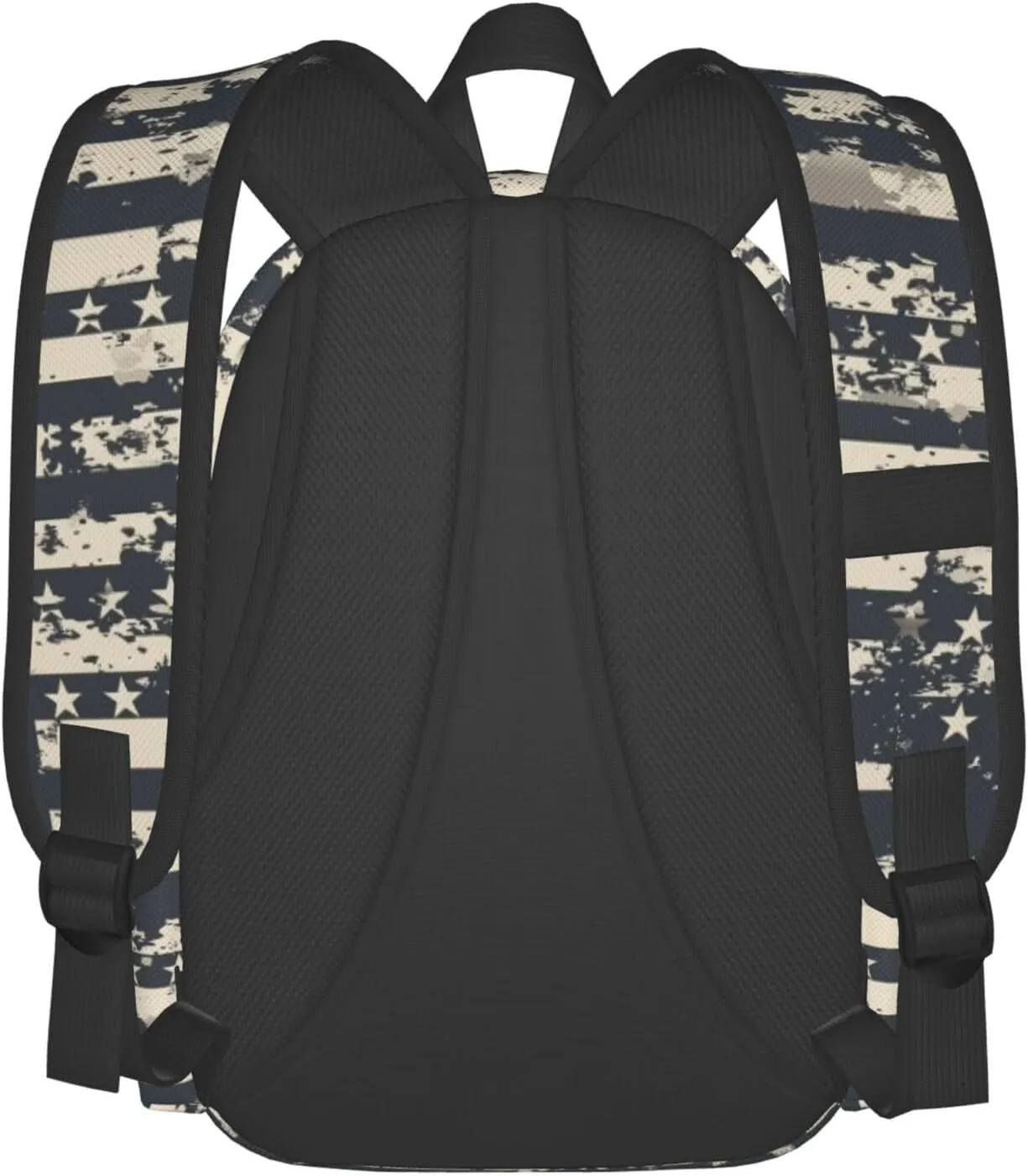 17 Inch Backpack American Retro Army Camo Pattern Cute Red Panda Laptop Backpack Shoulder Bag School Bookbag Casual Daypack