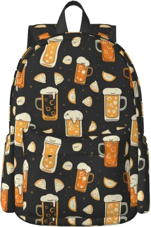 17 Inch Backpack Beerys And Food Cute Red Panda Laptop Backpack Shoulder Bag School Bookbag Casual Daypack