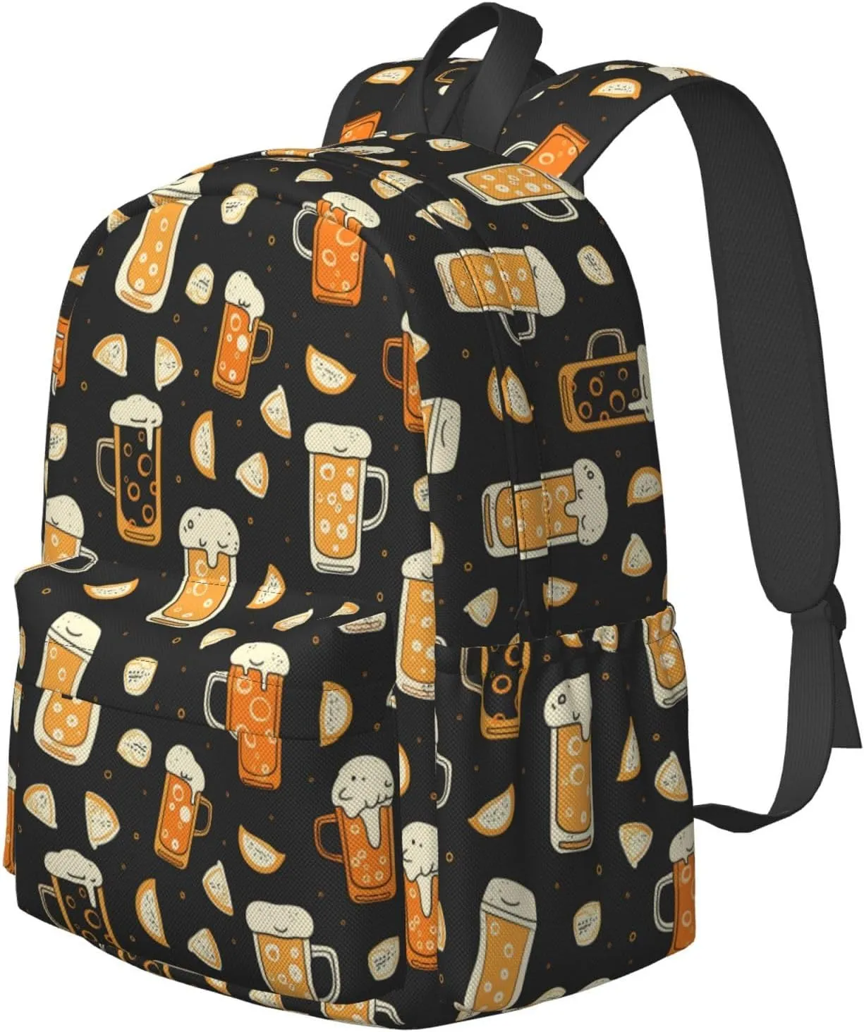17 Inch Backpack Beerys And Food Cute Red Panda Laptop Backpack Shoulder Bag School Bookbag Casual Daypack