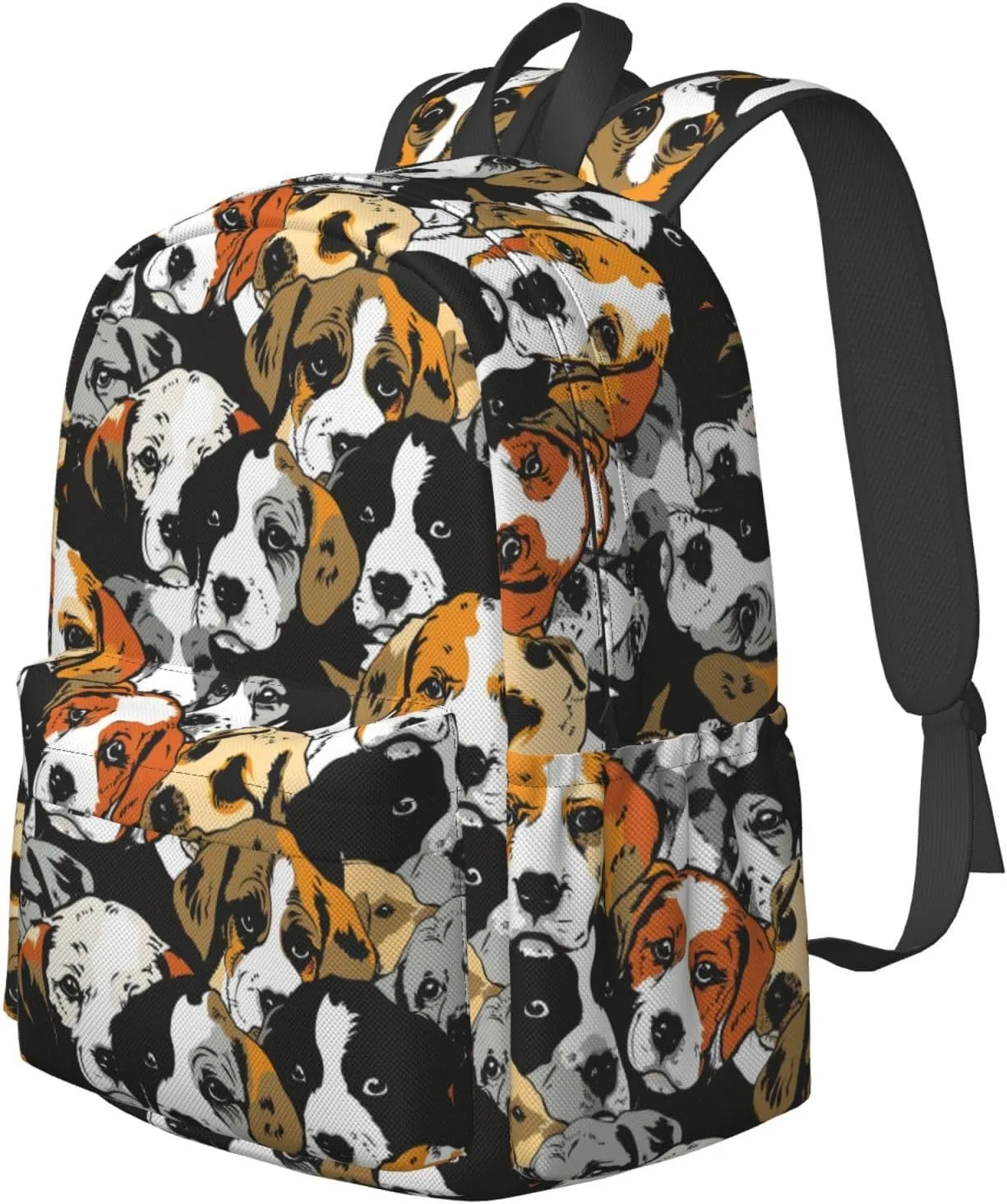 17 Inch Backpack Cartoon Dogs Puppies Cute Red Panda Laptop Backpack Shoulder Bag School Bookbag Casual Daypack