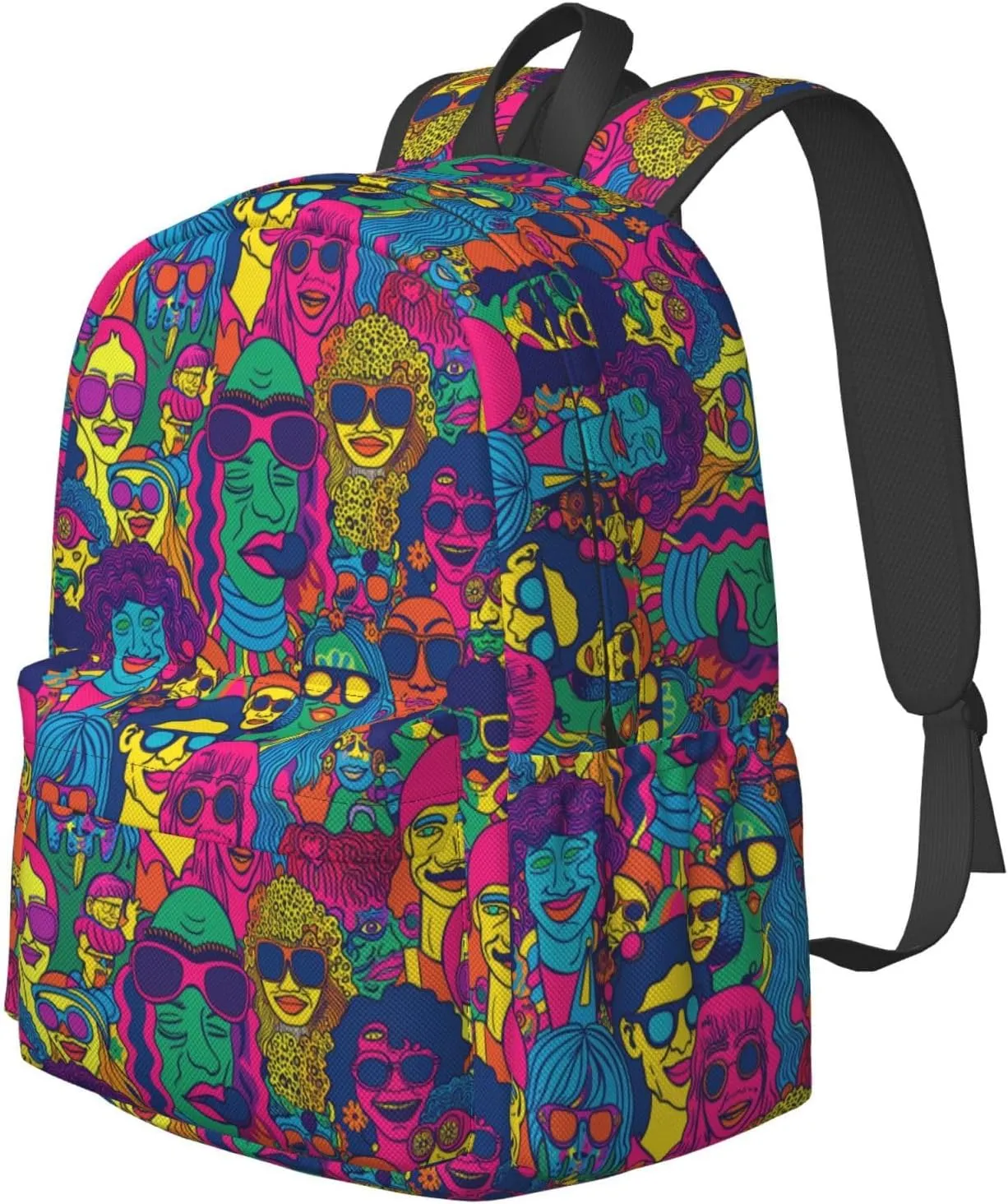 17 Inch Backpack Hippie Cute Red Panda Laptop Backpack Shoulder Bag School Bookbag Casual Daypack