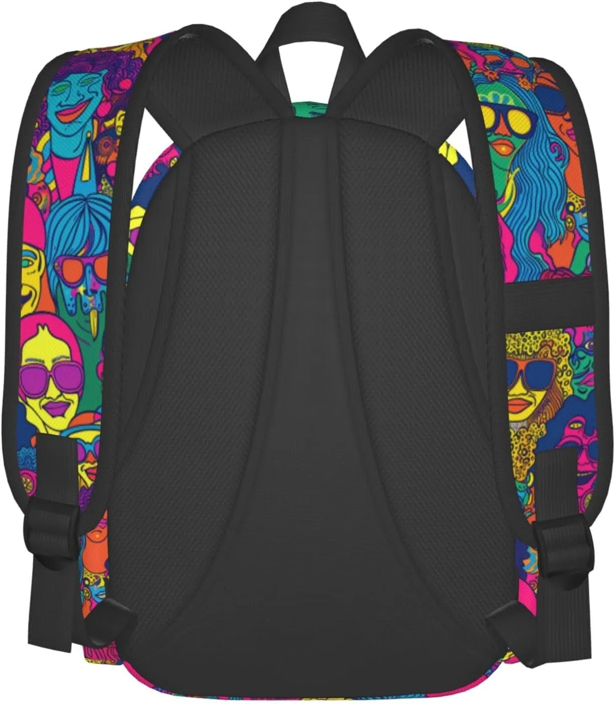 17 Inch Backpack Hippie Cute Red Panda Laptop Backpack Shoulder Bag School Bookbag Casual Daypack