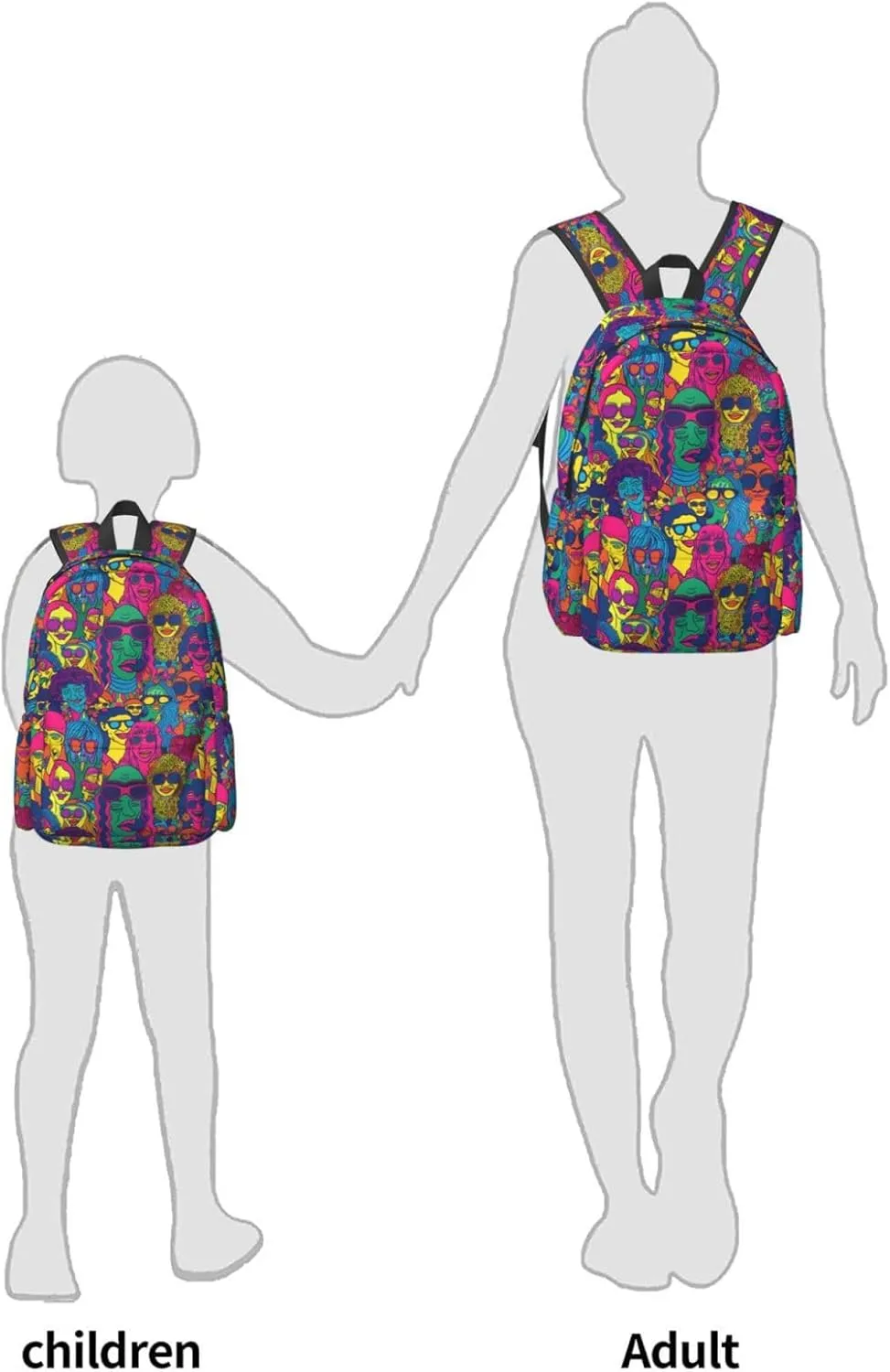 17 Inch Backpack Hippie Cute Red Panda Laptop Backpack Shoulder Bag School Bookbag Casual Daypack