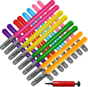 17 Pieces Inflatable Light Saber Sword Toys,Inflatable lightsaber Swords for Star Wars Themed Party,Inflatable Sword Toys Party Bags Stocking Stuffers for Kids Cosplay Party Favors(8 Colors)