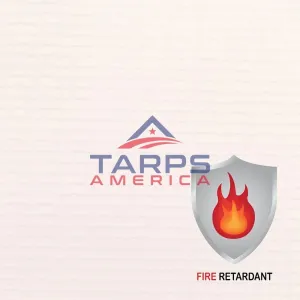 18 oz Fire Retardant Heavy Duty White Vinyl Coated Polyester Roll by AtlasShield®