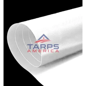 18 oz Heavy Duty White Vinyl Coated Polyester Roll by AtlasShield®