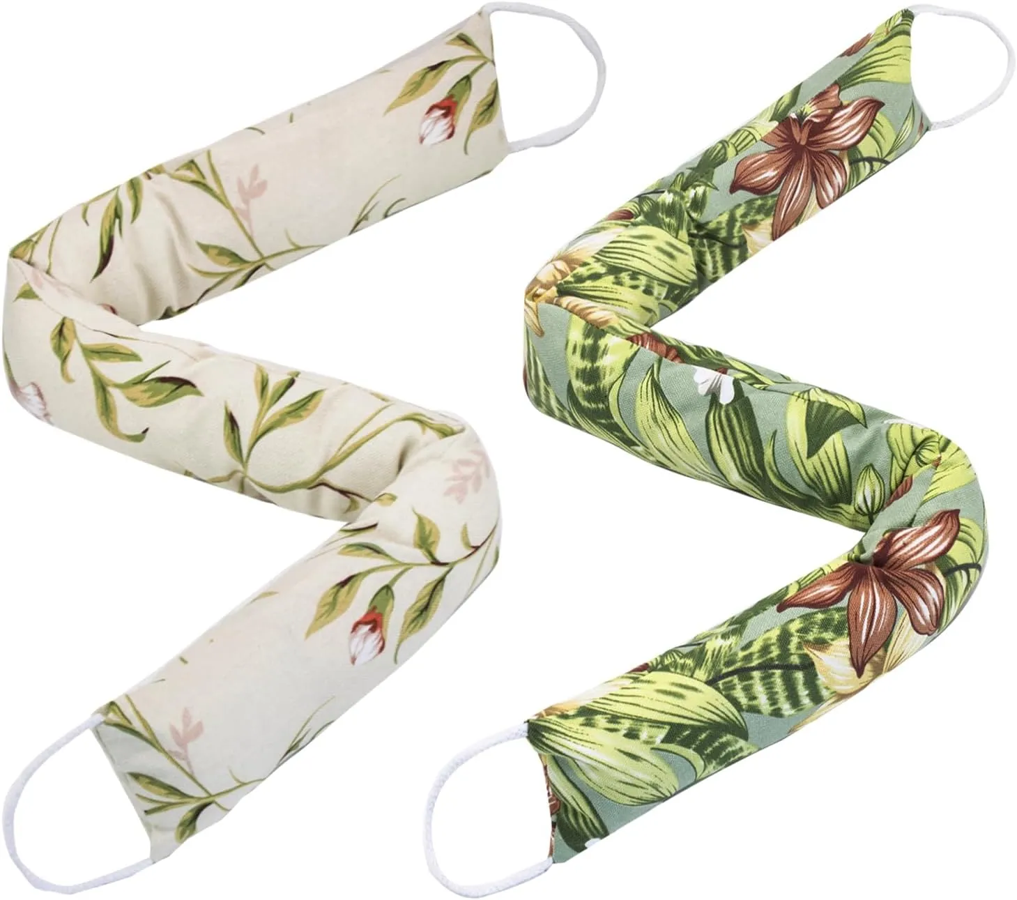 2 Pack 36 Inch Under Door Blocker Door Draft Stopper, Bottom Blocker Weighted Gap Filler Saving Energy Sound Air Noise Light Stopper Canvas Cotton Cartoon Print 2.2Lb