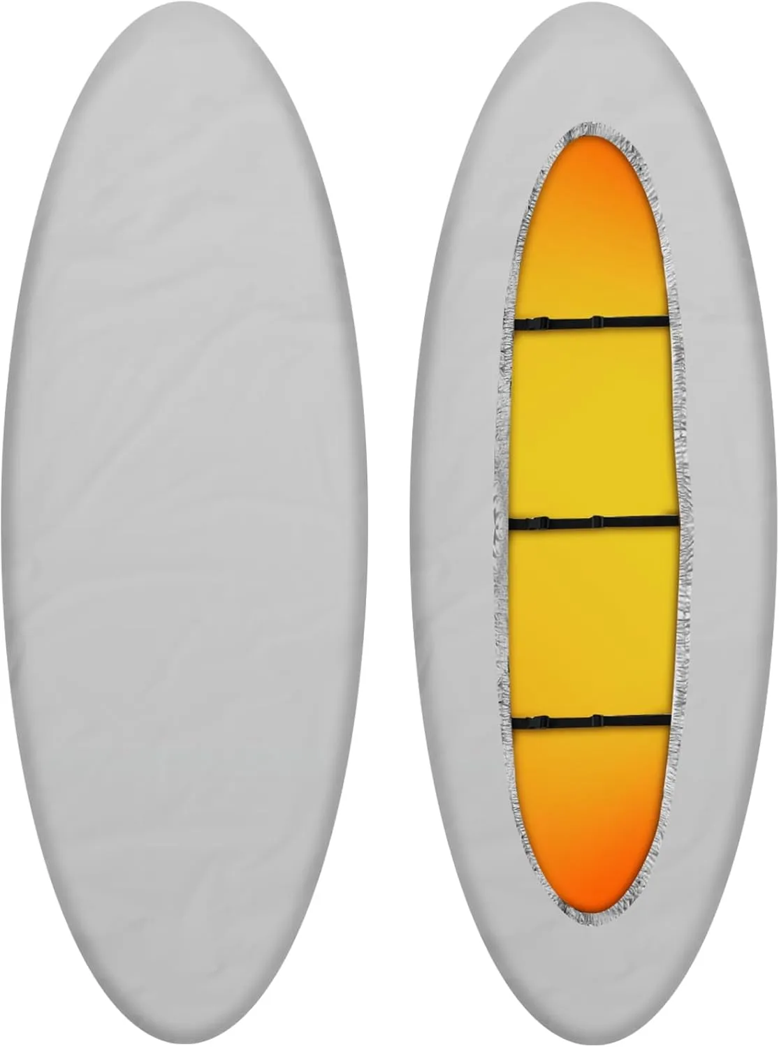 2 Pack 420D Kayak Cover Waterproof Kayak Cover for Outdoor Storage Dustproof Canoe Storage UV Protection Boat Sunblock Shield for Canoe Protector Indoor & Outdoor