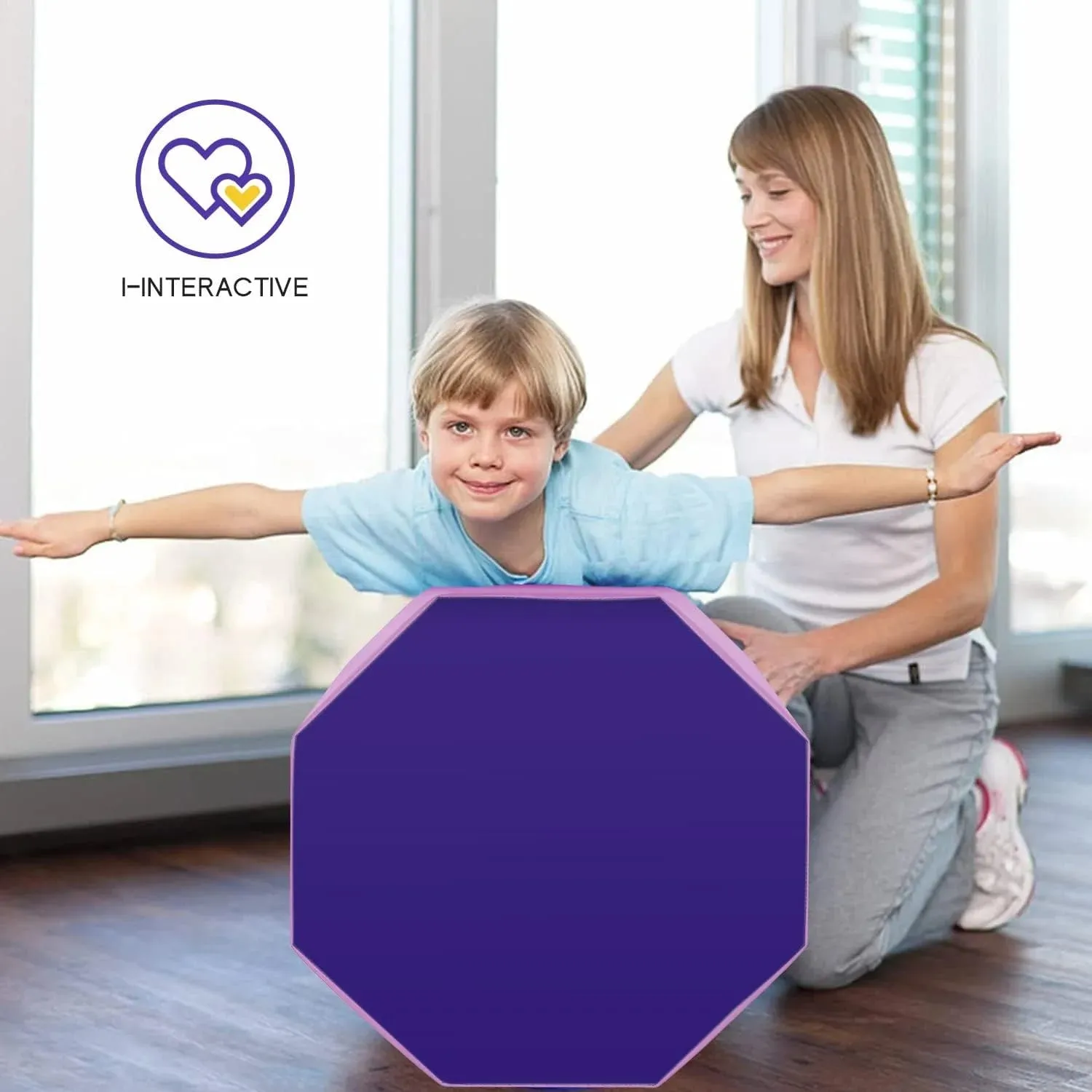 24.4" x 25.6" Gymnastics Octagon Tumbler Trainer – Perfect for Tumbling, Back Handsprings & Skill Development
