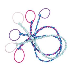 24" x 2.5mm Soft Hair Tie for Women, 3 Pack Multicolor – Tangle Free Ponytail Holders – Prevents Hair Damage – Ideal for Activities like Surfing, Exercising, Running, and More