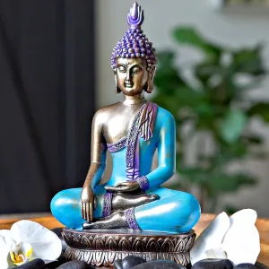 25DOL Buddha Statues for Home. 12.5" Buddha Statue (The Moment of Enlightenment). Collectibles and Figurines, Meditation Decor, Spiritual Living Room Decor, Yoga Zen Decor, Hindu and East Asian Décor