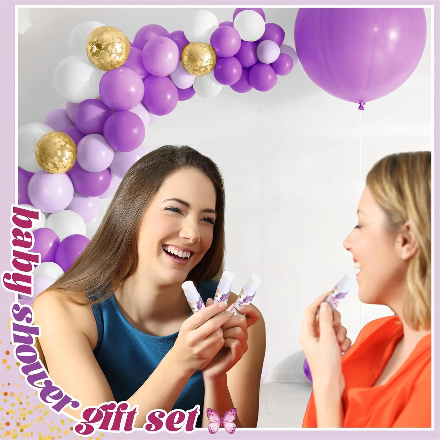 30 Pack Butterfly Baby Shower Games Prizes Party Gifts Bulk Lip Balms Favors for Winners Adults Guests Gender Reveal Favors Decorations Baby Shower Souvenirs Gift Bags Stuffers