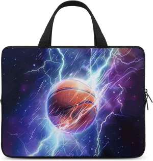 3D Graphic Lightning Basketball Laptop Bag Laptop Case Computer Messenger Bag with Adjustable Shoulder Strap