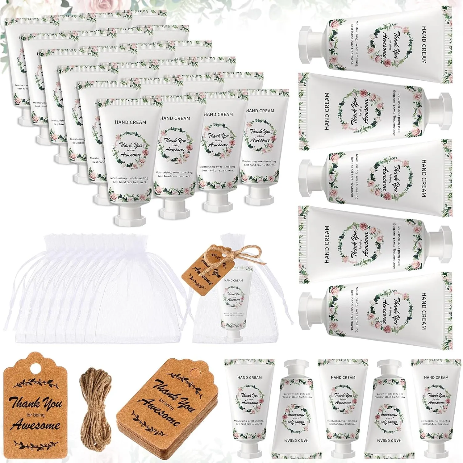 48 Sets Cna Gifts Bulk Mini Lotion Employee Appreciation Gifts Bulk Thank You Travel Hand Cream Lotion for Staff Appreciation Inspirational Nurse Cna Week Holiday(Classic)