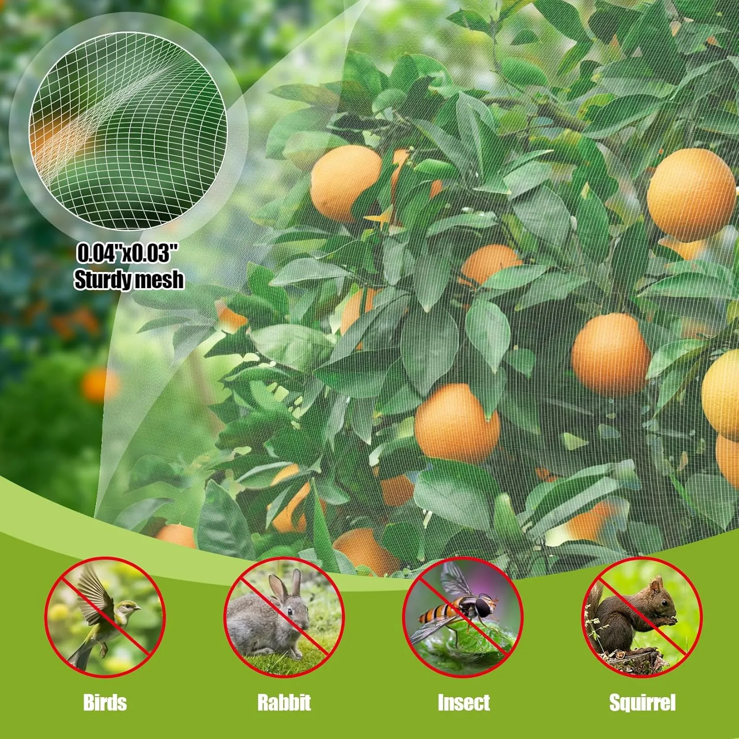4PCS Bird Netting for Blueberry Bushes 3.3x5FT,Fruit Trees Mesh Bag with Drawstring Garden Insect Netting Pest Barrier Plant Row Cover White Mosquito Net for Fruit/Flower/Herb/Vegetables