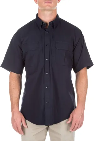 5.11 Tactical Men's Short Sleeve Low Profile Design Button Up Polo Shirt, Cotton Fabric, Style 71152