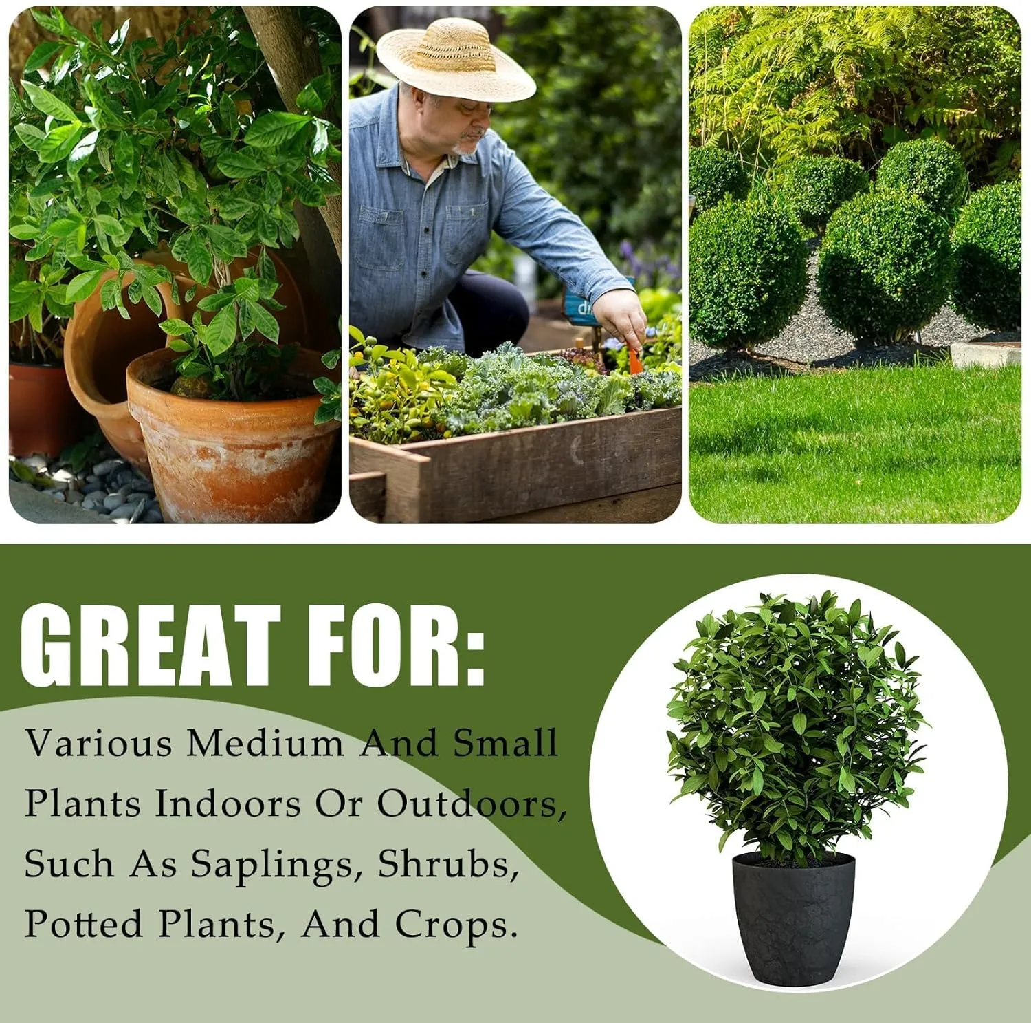 8 Pcs Plant Covers Frost Protection Bag Winter Reusable Plants Jacket with Drawstring Shrub Protection Wraps Bags Frost Blanket for Winter Outdoor Garden Plants (39.3 × 39.3 Inch