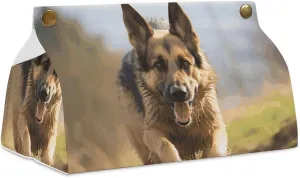 A Gym Artifact, The Canvas Running German Shepherd Dog Printed Yoga Storage Bag Is Durable, Wear-resistant And Does Not Strangle Shoulders. It Is Suitable for Both Men And Women