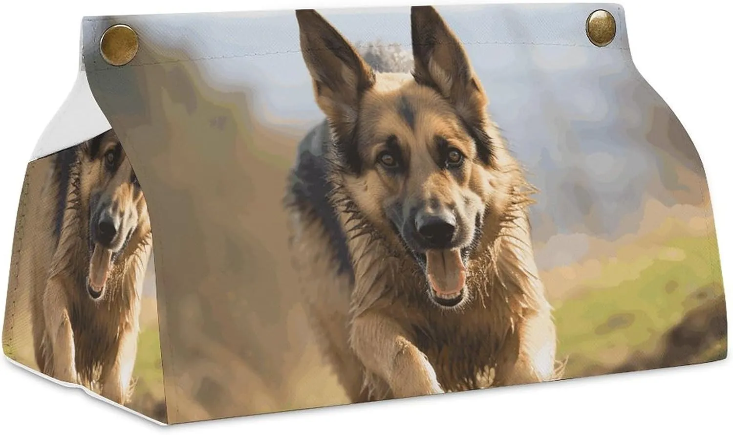 A Gym Artifact, The Canvas Running German Shepherd Dog Printed Yoga Storage Bag Is Durable, Wear-resistant And Does Not Strangle Shoulders. It Is Suitable for Both Men And Women