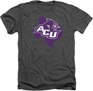 Abilene Christian University Official State Shape Unisex Adult T Shirt