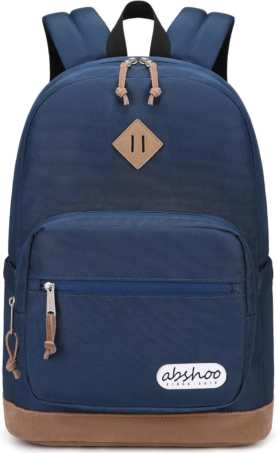 abshoo Classic Travel Backpack for Men and Women Middle High School Backpack for Teen Girls and Boys Bookbag (Navy)