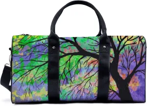 Abstract Branch Duffel Bag Travel Yoga Camping Gym Shoulder Bags Sports Handbag Lightweight canvas Tote Bag Holdall for Men Women