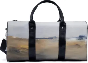 Abstract Horizon Illustration Sport Gym Bag Travel Yoga Camping Large Shoulder Duffle Bags Lightweight canvas Tote Bag Holdall for Men and Women