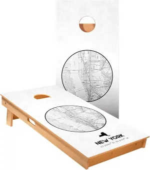 ACA Star Series Cornhole Boards | New York State Map Design | Regulation Size Outdoor Corn Hole Game