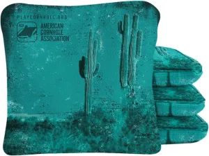 ACA Synergy Pro Dual Sided Cornhole Bags | Texas Longhorn Design | Set of (4) All-Weather Resin Filled Stick & Slide Corn Hole Bags