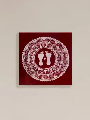 Aesthetic Spectacle: Aipan Art on Wooden Easel by Ruchi Nainwal