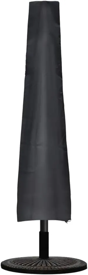 Ailelan Umbrella Cover, 600D Oxford Fabric Patio Umbrella Cover, Waterproof Outdoor Umbrella Cover with Zipper for 7ft to 11ft Garden Outdoor Umbrella, Black