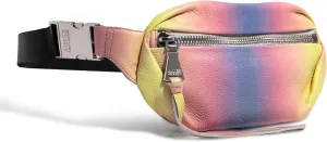 Aimee Kestenberg Milan Bum Bag - Crossbody Fanny Pack for Women - Small Leather Purse - Adjustable Belt or Shoulder Strap - Sunset Ombre