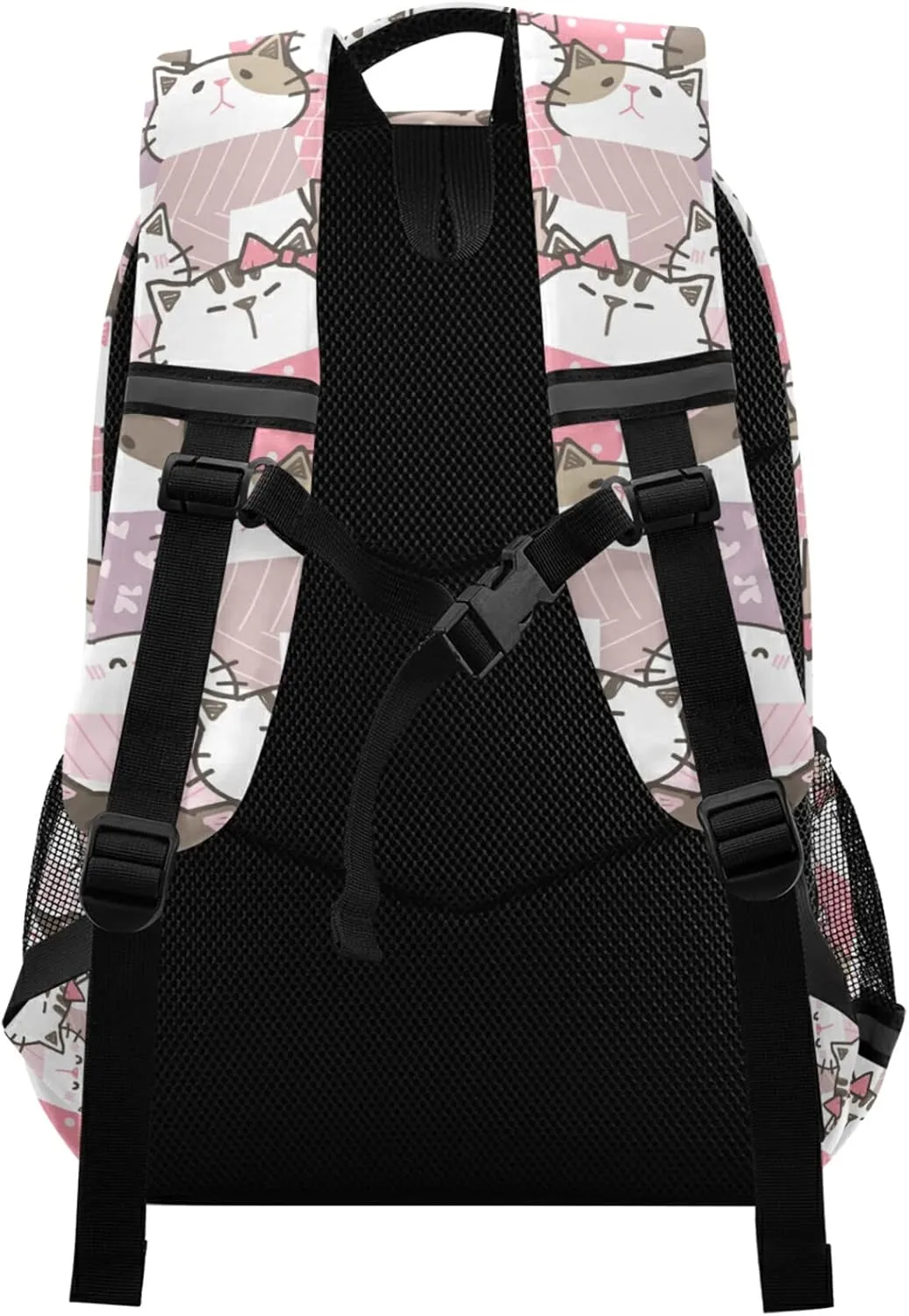 ALAZA Cute Cartoon Cat Kitten Print Backpacks Travel Laptop Daypack School Book Bag for Men Women Teens Kids
