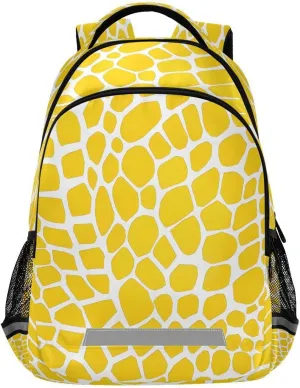 ALAZA Yellow Lizard Skin Print Backpack College School Shoulder Laptop Bag Daypack Bookbag for Teen Girls Boys