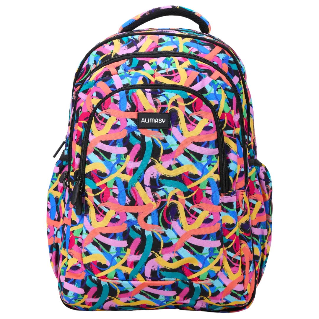 Alimasy Paint Swirls Large Backpack