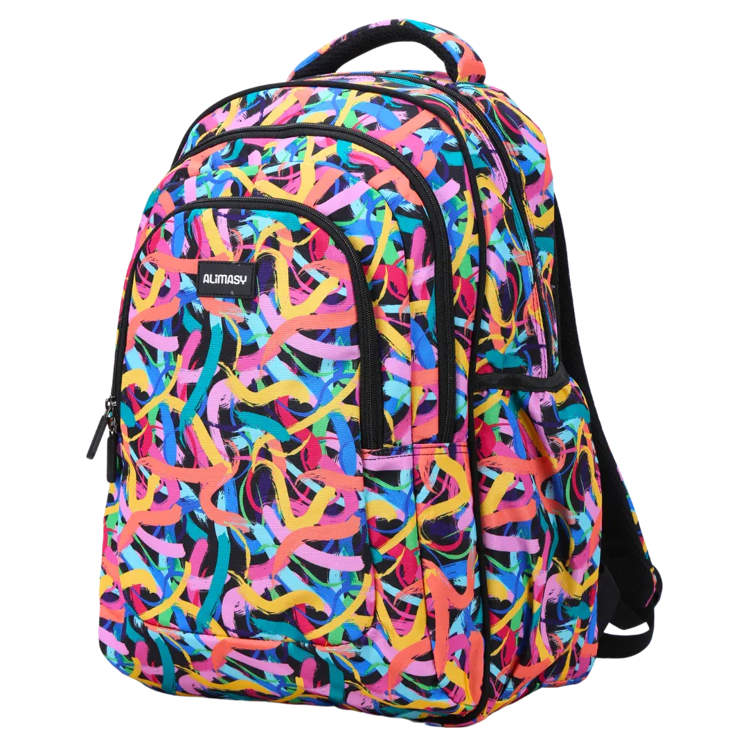 Alimasy Paint Swirls Large Backpack